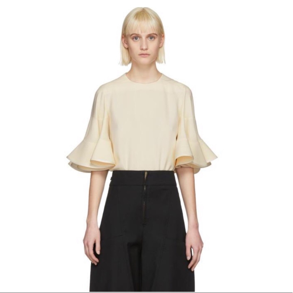 Chloe Ruffle Sleeve Blouse